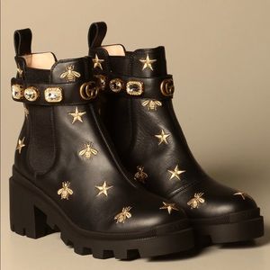 Stars and Bees Gucci Boots